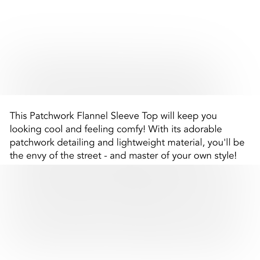 Nwot Entro Patchwork Flannel Top - image 7